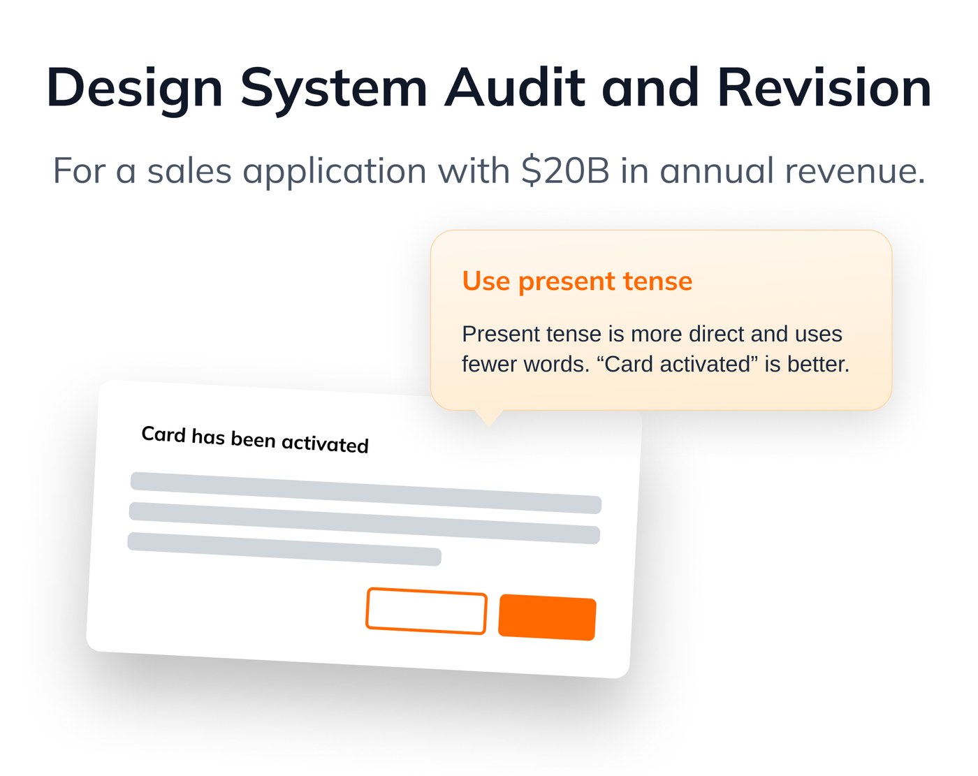 Voice and Tone case study header